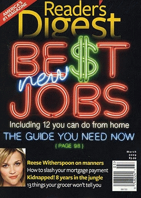 June 2009 Reader's Digest magazine cover